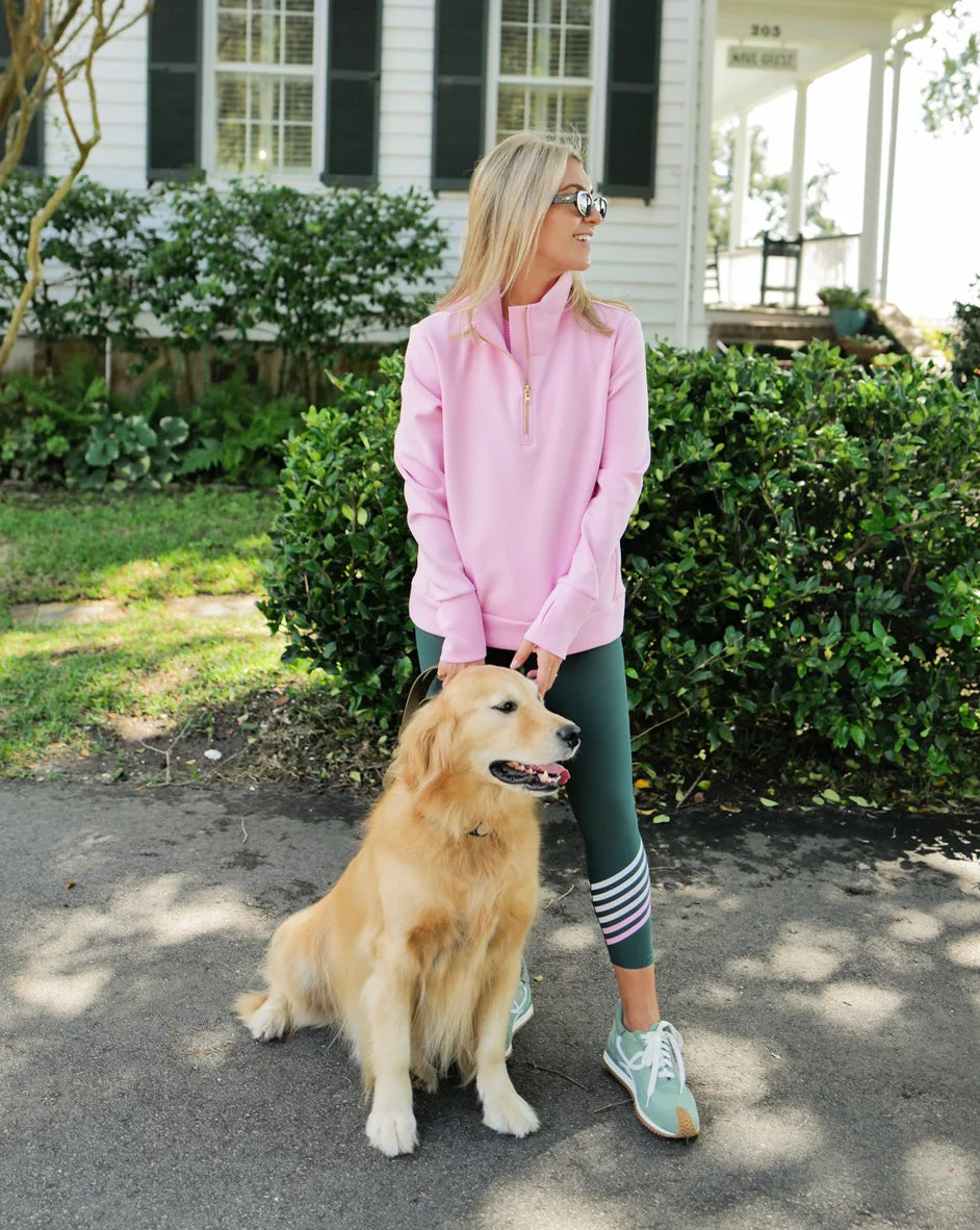 Addison Bay Everyday Quarter Zip in Bubblegum at Baseline Social