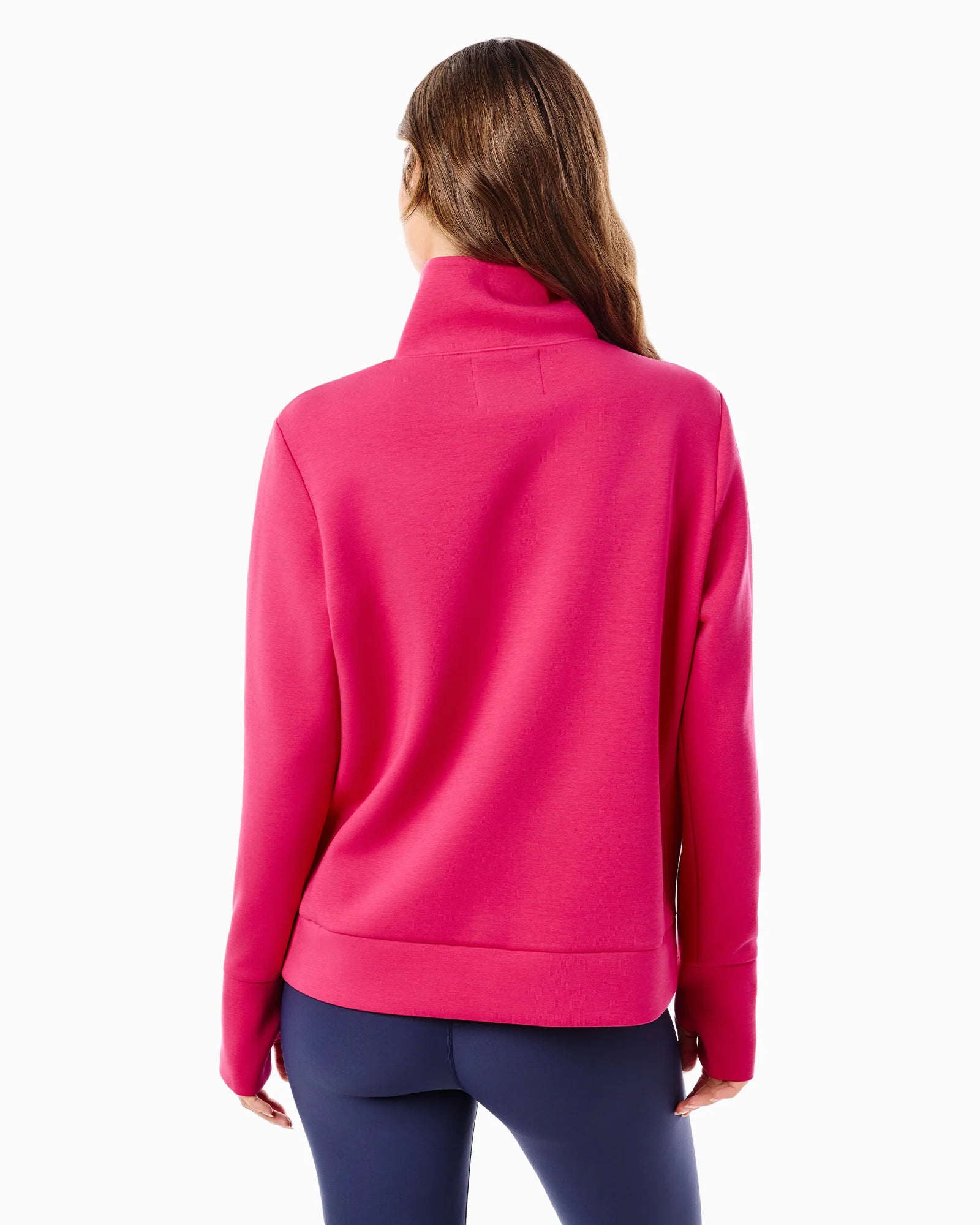 Everyday Quarter Zip Sweatshirt in Berry - Baseline Social