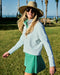 Addison Bay Everyother Day Quarter Zip in Palm Dottie at Baseline Social