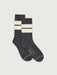 Varley Eagleson Plush Cable Sock in Charcoal Marl/Egret at Baseline Social