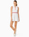 Addison Bay Fairway Active Dress in Super White/Ruby at Baseline Social