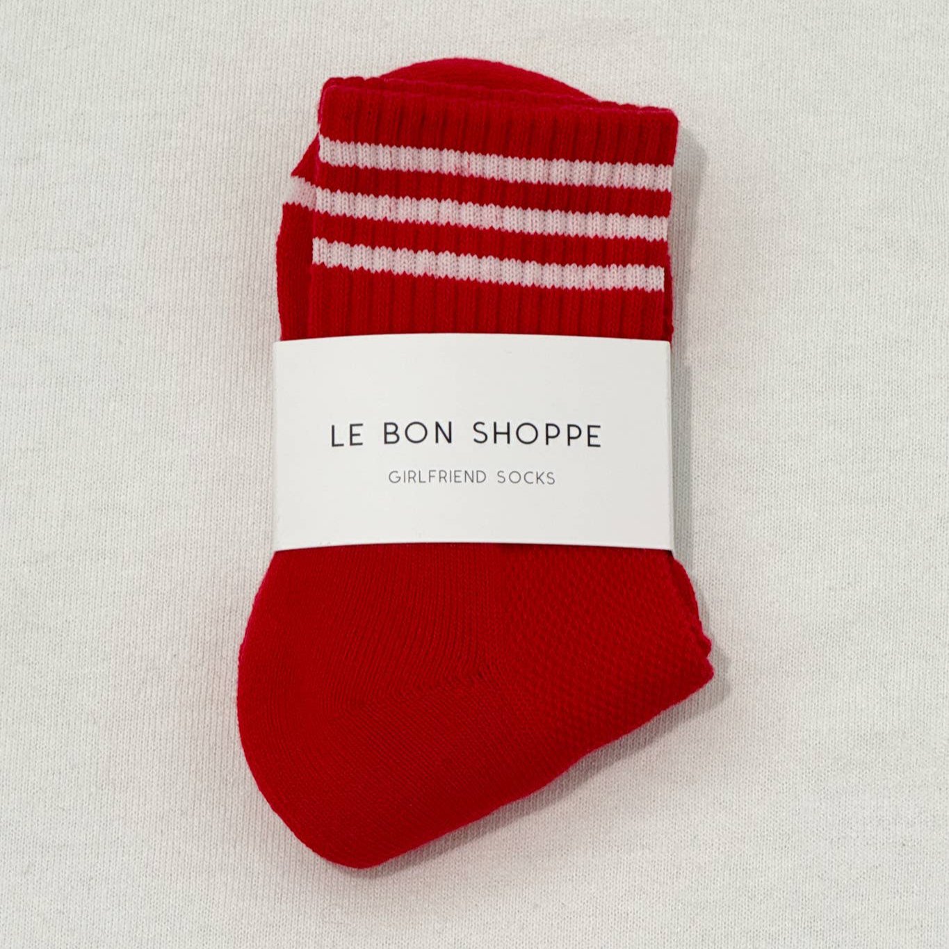 Le Bon Shoppe Girlfriend Socks in Scarlet