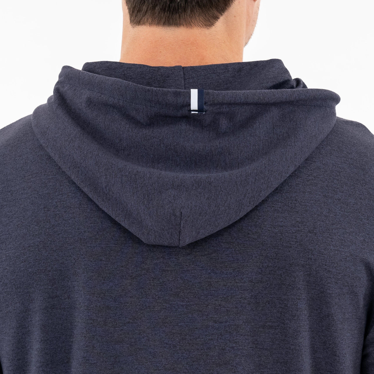 Rhoback Hesi Performance Hoodie in Fleet Navy heather