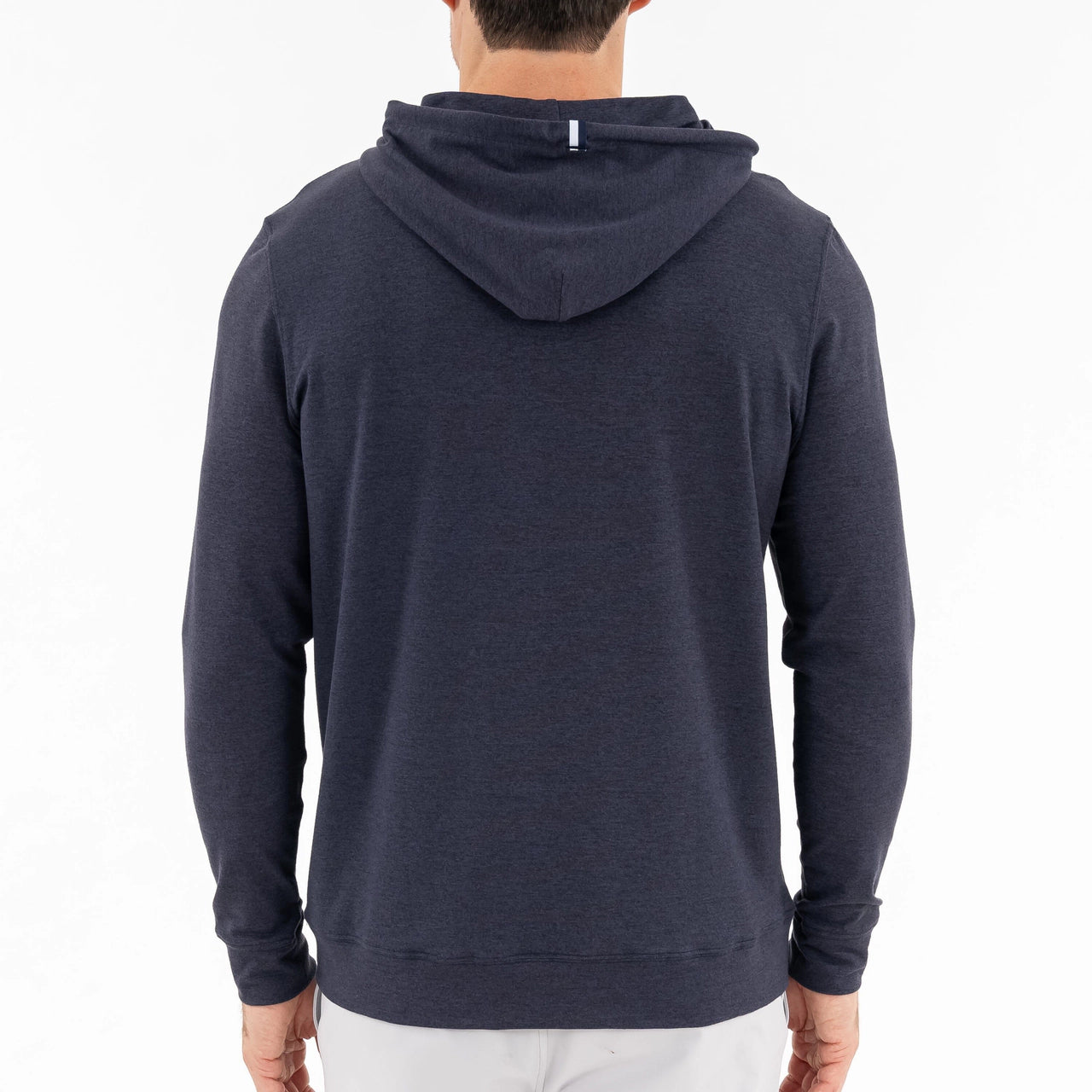 Rhoback Hesi Performance Hoodie in Fleet Navy heather