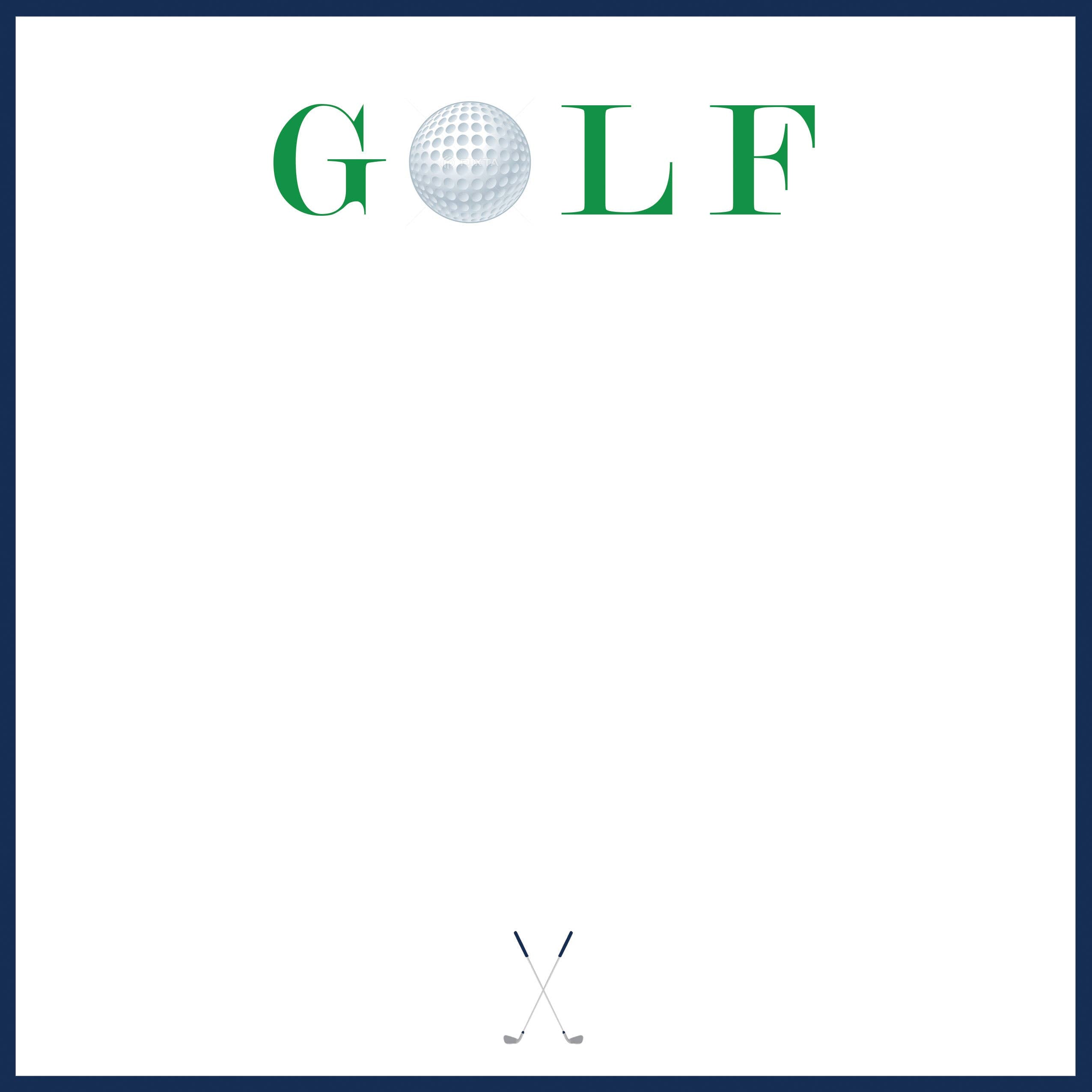 8.5"X8.5" 200 page SLAB Notepad | Golf