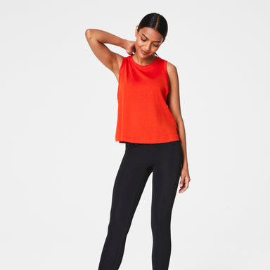 Spanx Supernaturals Flow Crew Tank in Poppy