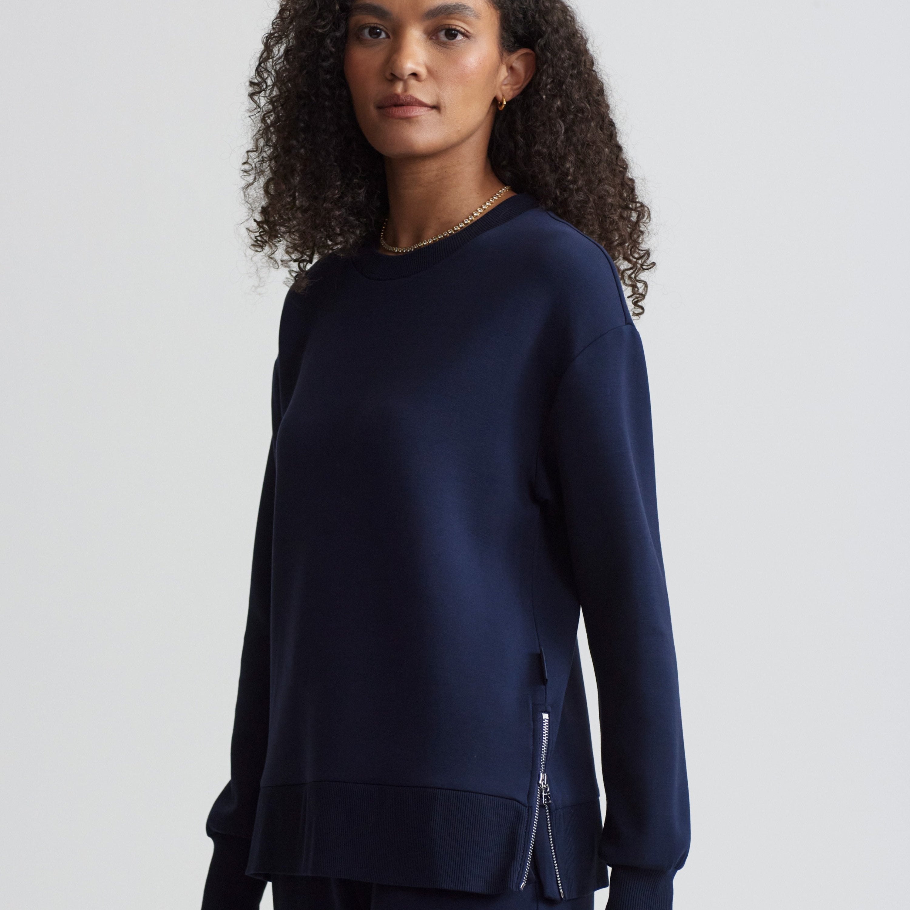 Varley Gabriella Sweat in Sky Captain