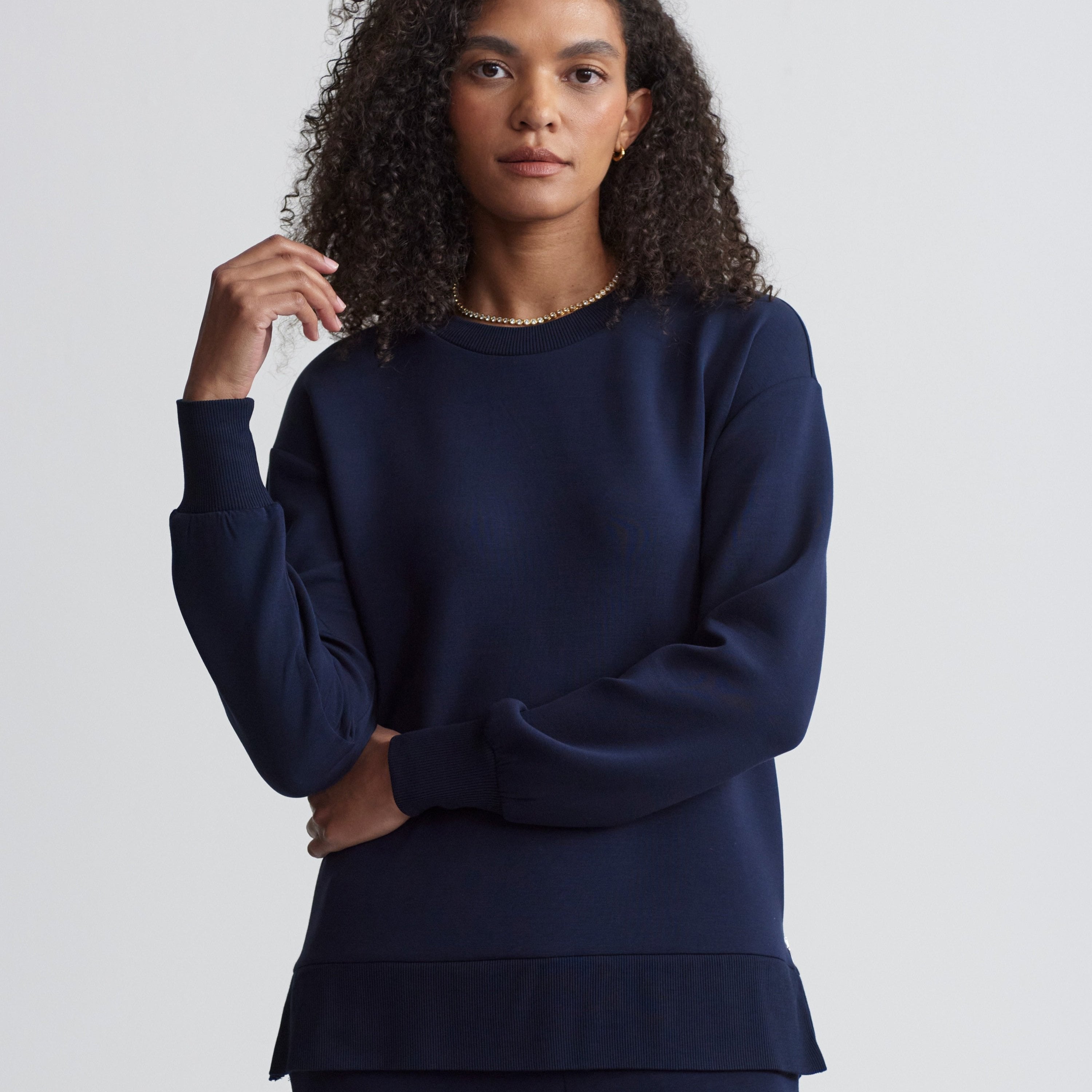 Varley Gabriella Sweat in Sky Captain