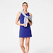 Spanx Get Moving High Neck Dress in Deep Azure