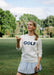Ellsworth+Ivey Classic Golf Crewneck in Navy/Ivory at Baseline Social
