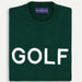 Renwick Club GOLF Sweater in Hunter Green and White