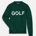 Renwick Club GOLF Sweater in Hunter Green and White