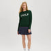 Renwick Club GOLF Sweater in Hunter Green and White