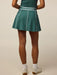 Greyson Phoenix Luxe Flare Skirt in Marsh Green at Baseline Social