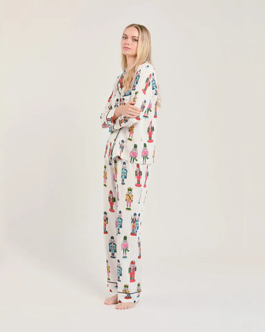 Katie Kime Holiday March Long Sleeve Pajama Pants Set at Baseline Social