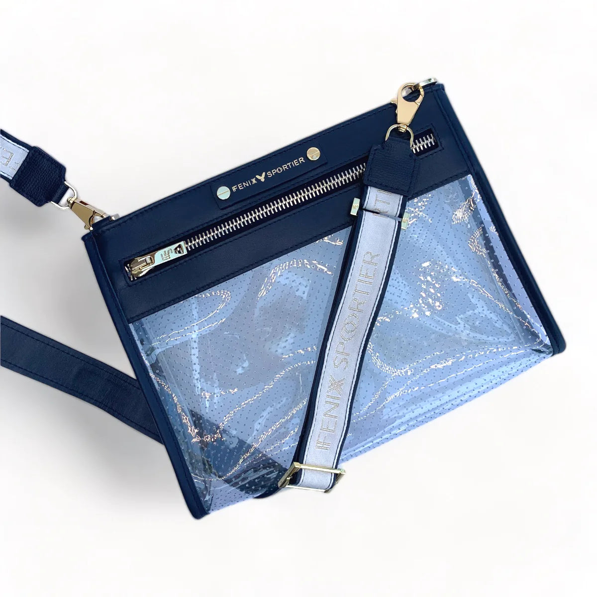 Fenix Sportier Front Row Crossbody in Navy/Gold