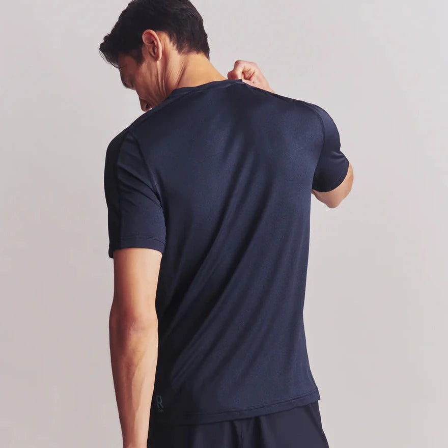 Rhone Invictus Training Short Sleeve in True Navy