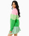 Addison Bay JV Crewneck in Bubblegum/Key Lime at Baseline Social