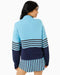 Addison Bay JV Quarter Zip in Vintage Blue/Ivy/Cabana Stripe at Baseline Social