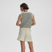 Varley Knowles Textured Knit Vest in Birch Multi Stitch