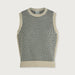 Varley Knowles Textured Knit Vest in Birch Multi Stitch