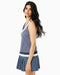 Addison Bay Match Active Dress in Navy Gingham at Baseline Social