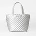 MZ Wallace Medium Metro Tote Deluxe in Matte Silver