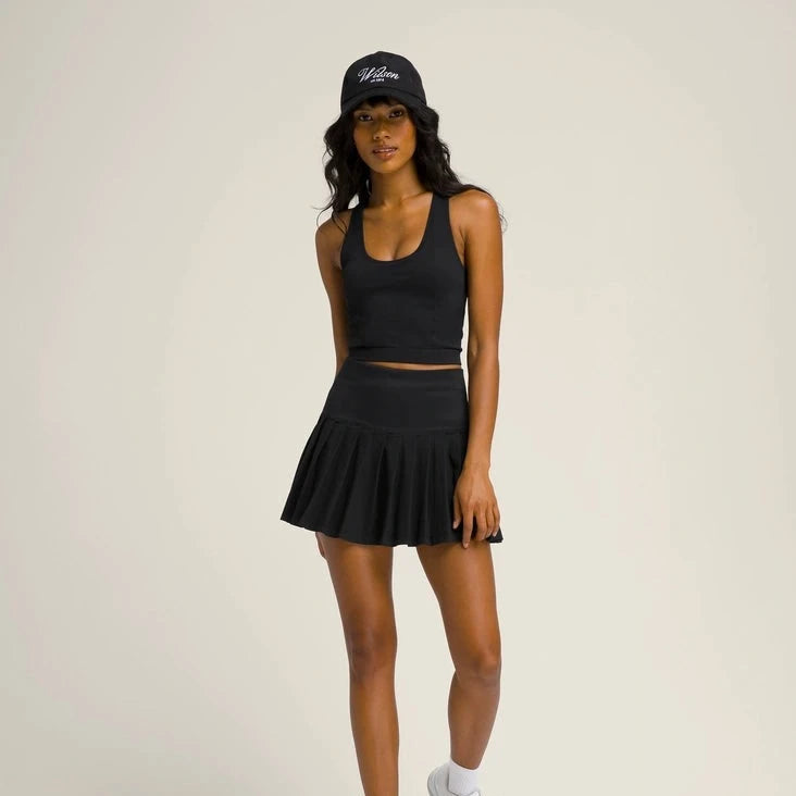 Wilson Midtown Tennis Skirt in Black