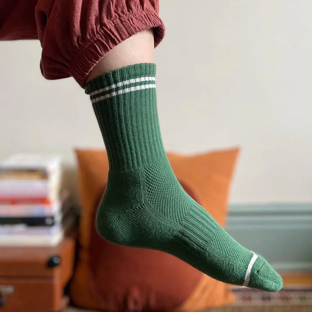 Le Bon Shoppe Boyfriend Socks in Moss