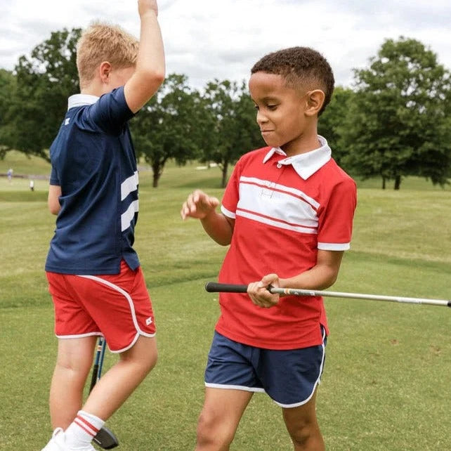 Courtside Kids Retro Super Short in Navy