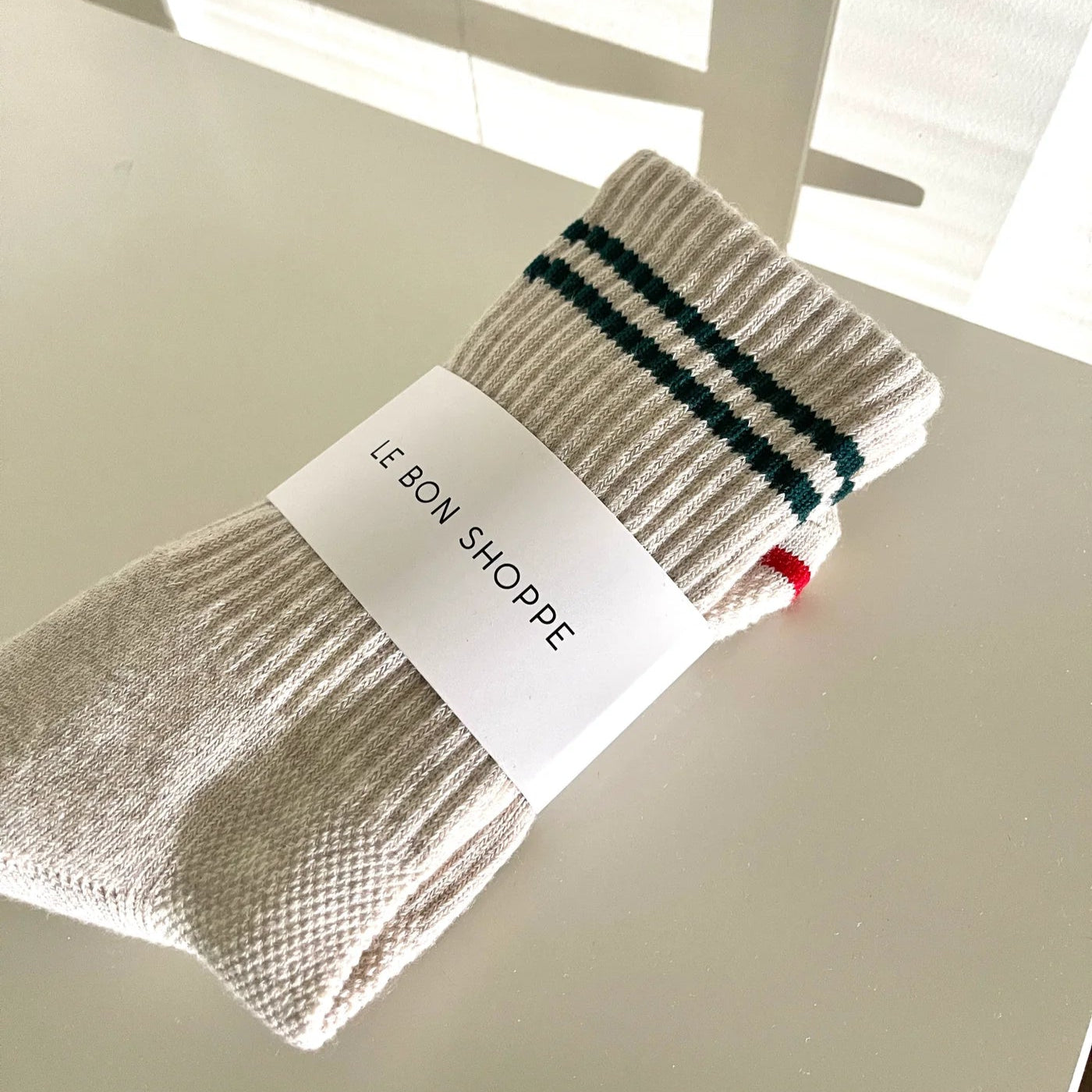 Le Bon Shoppe Boyfriend Socks in Oatmeal