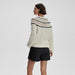 Varley Padburry Pointelle Knit Sweater in Egret