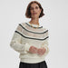 Varley Padburry Pointelle Knit Sweater in Egret