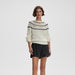 Varley Padburry Pointelle Knit Sweater in Egret