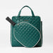 MZ Wallace Pickleball Tote in Emerald and Ecru