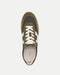 Veronica Beard Penrose Sneaker in Loden/Fennel, detail view