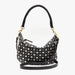 Clare V. Petite Moyen in Black with Silver Studs