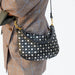 Clare V. Petite Moyen in Black with Silver Studs