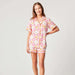 Katie Kime Pickleball Pajama Short Set in Pink