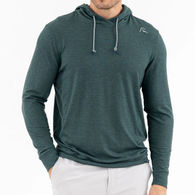 Rhoback Hesi Performance Hoodie in Ponderosa Green heather