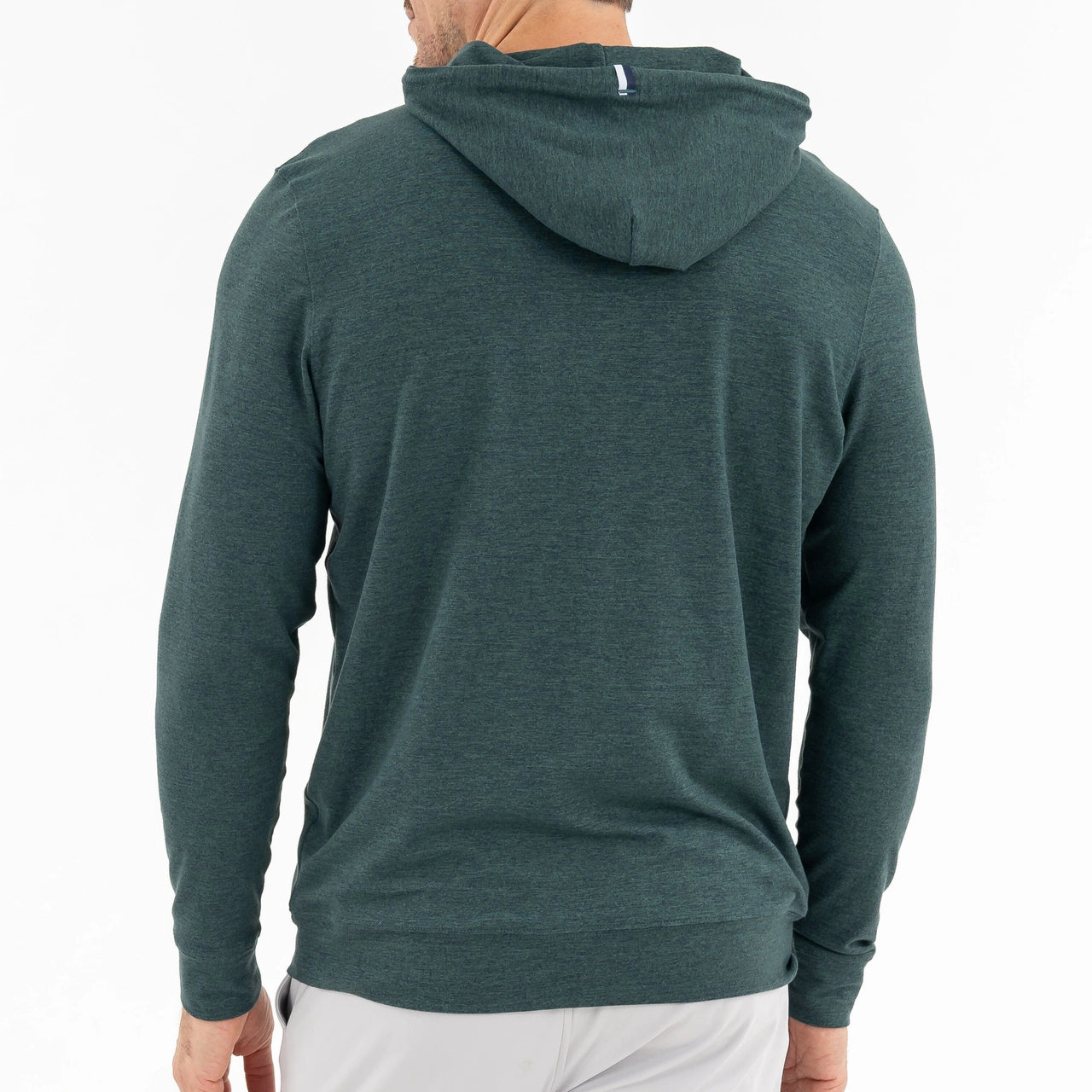 Rhoback Hesi Performance Hoodie in Ponderosa Green heather