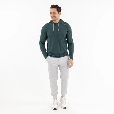 Rhoback Hesi Performance Hoodie in Ponderosa Green heather