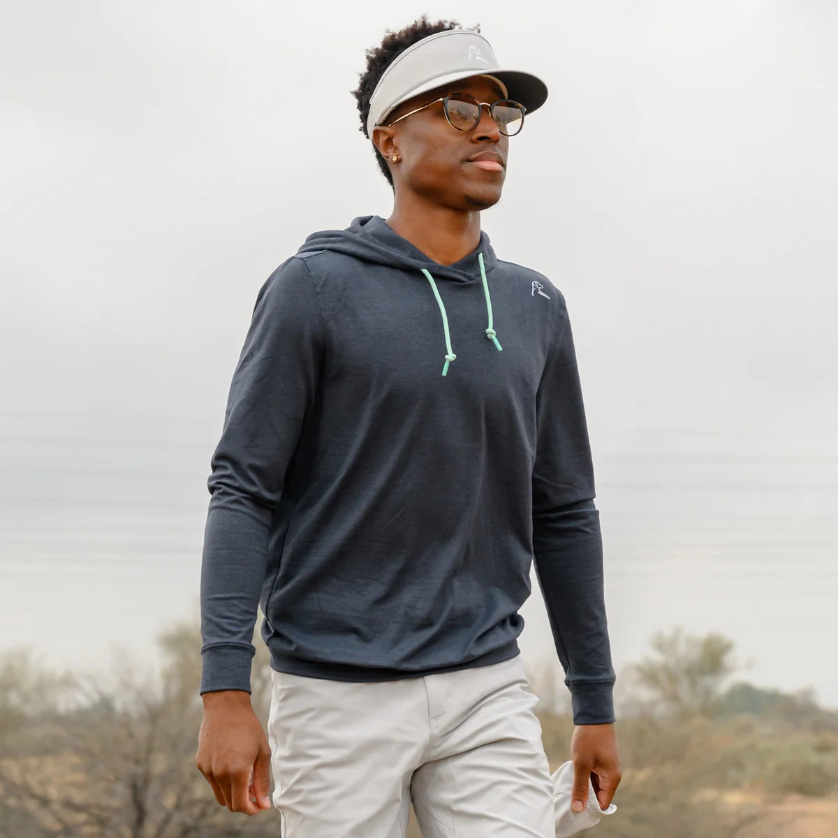 Hesi Performance Hoodie in Heather Postgame Grey - Baseline Social