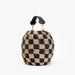 Clare V. Pot de Miel in Black & Natural Checker