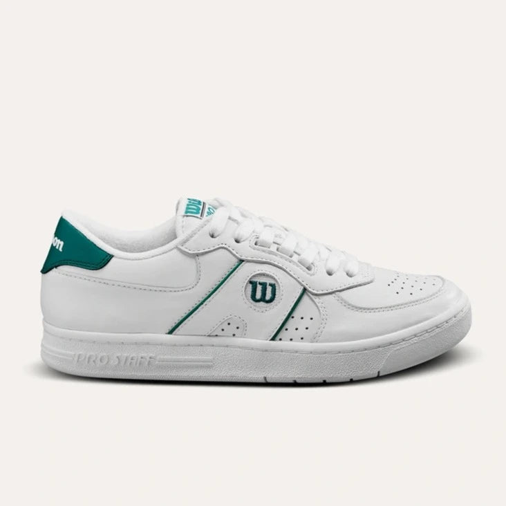 Wilson Unisex Pro Staff 87 Shoe in White and Aventurine