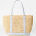 MZ Wallace Medium Raffia Tote in Raffia/Chambray