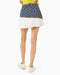 Addison Bay Rally Skort in Navy Gingham/Chartreuse at Baseline Social