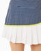 Addison Bay Rally Skort in Navy Gingham/Chartreuse at Baseline Social