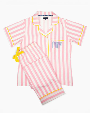 Katie Kime Retro Stripe Pajama Pants Set at Baseline Social