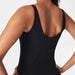 Spanx Ribbed 2 in 1 Tank in Very Black